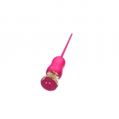 Розовый тонкий стимулятор Nipple Vibrator - 23 см. - I-MOON - купить с доставкой в Майкопе