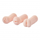 Набор из 3 мастурбаторов The Girl Next Door Tina - Dream Toys - в Майкопе купить с доставкой