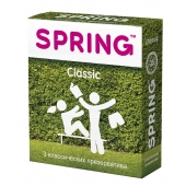 Классические презервативы SPRING CLASSIC - 3 шт. - SPRING - купить с доставкой в Майкопе