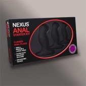 Набор из 3 массажеров простаты чёрного цвета NEXUS ANAL STARTER KIT - Nexus Range - в Майкопе купить с доставкой