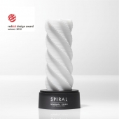 Белый 3D мастурбатор SPIRAL - Tenga - в Майкопе купить с доставкой