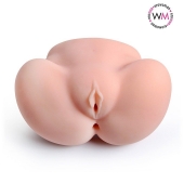 Реалистичный мастурбатор с двумя функциональными отверстиями - Erowoman-Eroman - в Майкопе купить с доставкой