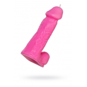 Розовая свеча в форме пениса - 13 см. - Pecado - купить с доставкой в Майкопе