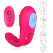 Розовое виброкольцо с пультом ДУ - I-MOON - в Майкопе купить с доставкой