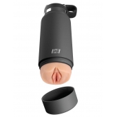 Серый мастурбатор в виде бутылки F*ck Flask - Pipedream - в Майкопе купить с доставкой