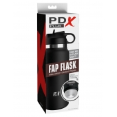 Черный мастурбатор в виде бутылки Fap Flask - Pipedream - в Майкопе купить с доставкой