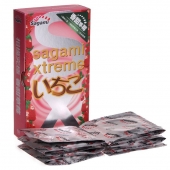 Презервативы Sagami Xtreme Strawberry c ароматом клубники - 10 шт. - Sagami - купить с доставкой в Майкопе