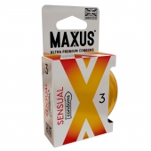 Презервативы анатомической формы Maxus Sensual - 3 шт. - Maxus - купить с доставкой в Майкопе