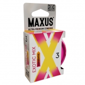 Ароматизированные презервативы Maxus Exotic Mix - 3 шт. - Maxus - купить с доставкой в Майкопе