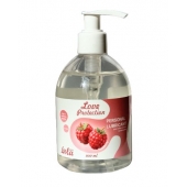 Лубрикант на водной основе Love Protection Raspberry с ароматом малины - 300 мл. - Lola Games - купить с доставкой в Майкопе
