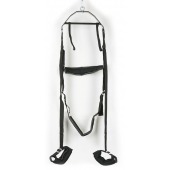 Черные секс-качели из широких ремней - Orion - купить с доставкой в Майкопе