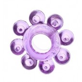 Мягкая фиолетовая гелевая насадка - Toyfa Basic - в Майкопе купить с доставкой