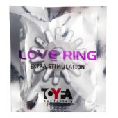 Прозрачное гелевое эрекционное кольцо с шипиками - Toyfa Basic - в Майкопе купить с доставкой