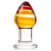 Стеклянная анальная пробка-стимулятор - 8,5 см. - Sexus
