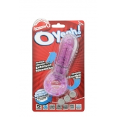Фиолетовое эрекционное кольцо с вибрацией и пальчиком OYEAH PURPLE - Screaming O - в Майкопе купить с доставкой