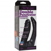 Черная насадка-фаллоимитатор для двойной стимуляции Double Penetrator - 16 см. - Doc Johnson - купить с доставкой в Майкопе