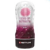 Прозрачный текстурированный мастурбатор Vacuum Cup Masturbator Black Hole - Baile - в Майкопе купить с доставкой