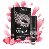 Съедобный жидкий вибратор Dual Vibe! со вкусом клубничного джина с тоником - 15 мл. - ORGIE - купить с доставкой в Майкопе