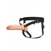 Полый страпон на ремнях 8’’ Hollow Silicone Strap-on - Pipedream - купить с доставкой в Майкопе