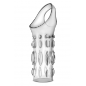 Прозрачная насадка на пенис Stretchy Studded Penis Sleeve Ring - Blush Novelties - в Майкопе купить с доставкой