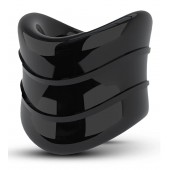 Черное эрекционное кольцо на мошонку Beef Ball Stretcher Snug X Long - Blush Novelties - в Майкопе купить с доставкой