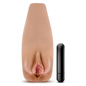 Маструбатор-вагина с вибрацией Soft   Wet Renata Realistic Tan Masturbator - Blush Novelties - в Майкопе купить с доставкой
