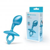 Голубая анальная пробка для массажа простаты Bulb Silicone Prostate Plug - 10,7 см. - b-Vibe - в Майкопе купить с доставкой