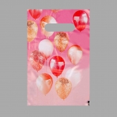 Пакет «Праздничные шары» с вырубной ручкой (20х30 см) - UPAK LAND - купить с доставкой в Майкопе