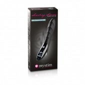 Вибратор с электростимуляцией Sizzling Simon Black Edition - 27 см. - MyStim - купить с доставкой в Майкопе