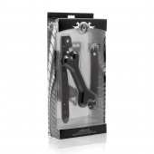 Черный кляп в форме косточки Hound Adjustable Dog Bone Gag - XR Brands - купить с доставкой в Майкопе