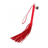 Красная кожаная плеть с петлёй - 50 см. - Pecado - купить с доставкой в Майкопе