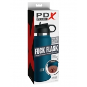 Смуглый мастурбатор-вагина в синей колбе F*ck Flask - Pipedream - в Майкопе купить с доставкой