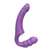 Фиолетовый безремневой страпон Straples Strap-On Dildo - Erokay - купить с доставкой в Майкопе
