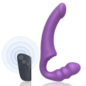 Фиолетовый безремневой страпон Straples Strap-On Dildo - Erokay - купить с доставкой в Майкопе