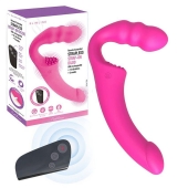 Розовый безремневой страпон Straples Strap-On Dildo - Erokay - купить с доставкой в Майкопе