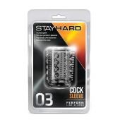 Прозрачная насадка с шипами и шишечками STAY HARD COCK SLEEVE 03 CLEAR - Blush Novelties - в Майкопе купить с доставкой