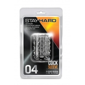 Прозрачная насадка с бороздками STAY HARD COCK SLEEVE 04 CLEAR - Blush Novelties - в Майкопе купить с доставкой