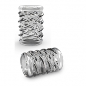 Прозрачная насадка с объёмными чёрточками STAY HARD COCK SLEEVE 06 CLEAR - Blush Novelties - в Майкопе купить с доставкой
