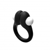 Черное эрекционное кольцо Zippy Vibrating Ring With Bullet - Adrien Lastic - в Майкопе купить с доставкой