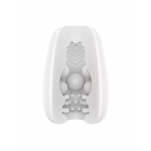 Белый мастурбатор-яйцо Bisedze - LoveStore - в Майкопе купить с доставкой