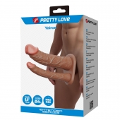 Реалистичная полая насадка на член для двойного проникновения Yairon - 17,5 см. - Baile - купить с доставкой в Майкопе