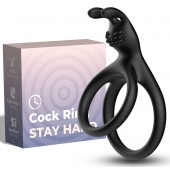 Черное эрекционное кольцо с подхватом мошонки - Boys of Toys - в Майкопе купить с доставкой