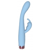 Голубой вибратор-кролик - 17,8 см. - Boys of Toys
