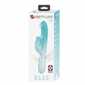 Мятный вибратор-кролик Gigi с возвратно-поступательными движениями - 22,8 см. - Baile