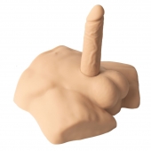 Телесный мужской полуторс с фаллоимитатором SILEXD Apollo S 7 - Adrien Lastic