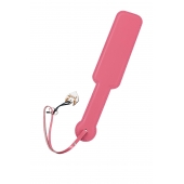 Розовый кожаный пэддл - 37 см. - Pecado - купить с доставкой в Майкопе