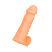 Оранжевая сувенирная свеча «Пенис» - Pecado - купить с доставкой в Майкопе