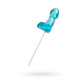 Голубой леденец в форме члена со вкусом блю кюрасао - 80 гр. - Sosuчki - купить с доставкой в Майкопе