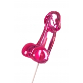 Розовый леденец в форме члена со вкусом айриш крим - 80 гр. - Sosuчki - купить с доставкой в Майкопе