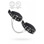 Черные оковы из одного ремешка с люверсами - Pecado - купить с доставкой в Майкопе